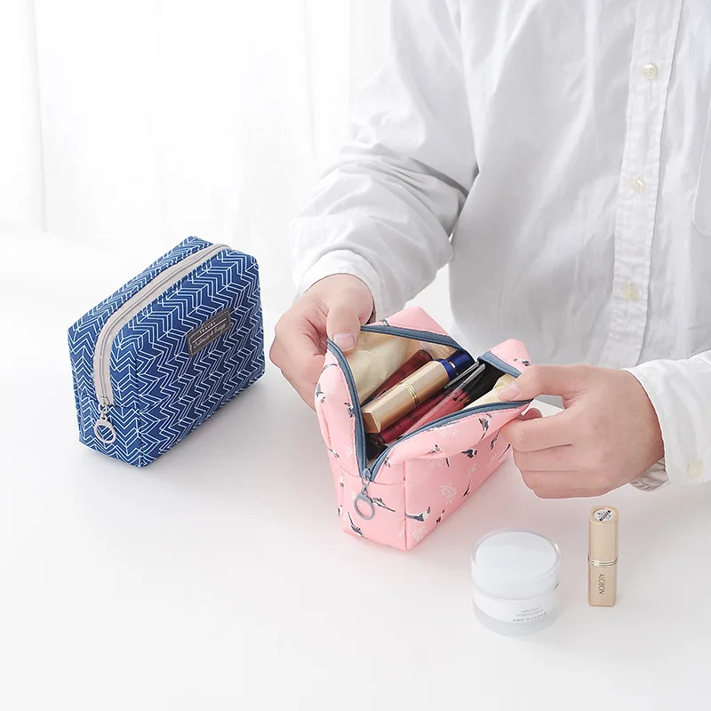 Mini Cute Cosmetic Storage Bag Travel Wash Bag Waterproof Fashion Cotton Cosmetic Bag