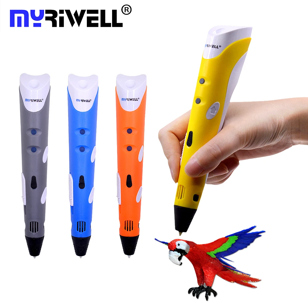 

Myriwell RP-100A 3D Pen Printing DIY Magic 3D Printer Pen with Bracket / 9M 1.75mm ABS Filament for Kids Design Painting Drawing