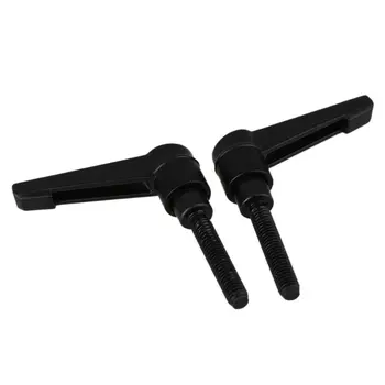 

Pack of 4 32mm Black Zine Alloy M6 Male Thread Metal Machine Fixing Knob Adjustable Clamping Handle
