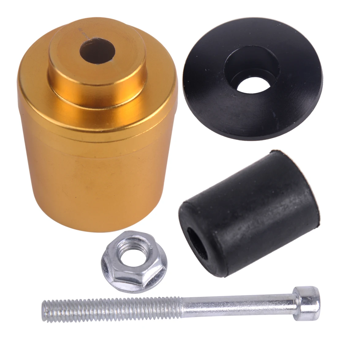 DWCX 2pcs CNC алюминиевая ручка руль акустическая система с цепным стопором заглушки аксессуары для мотоциклов