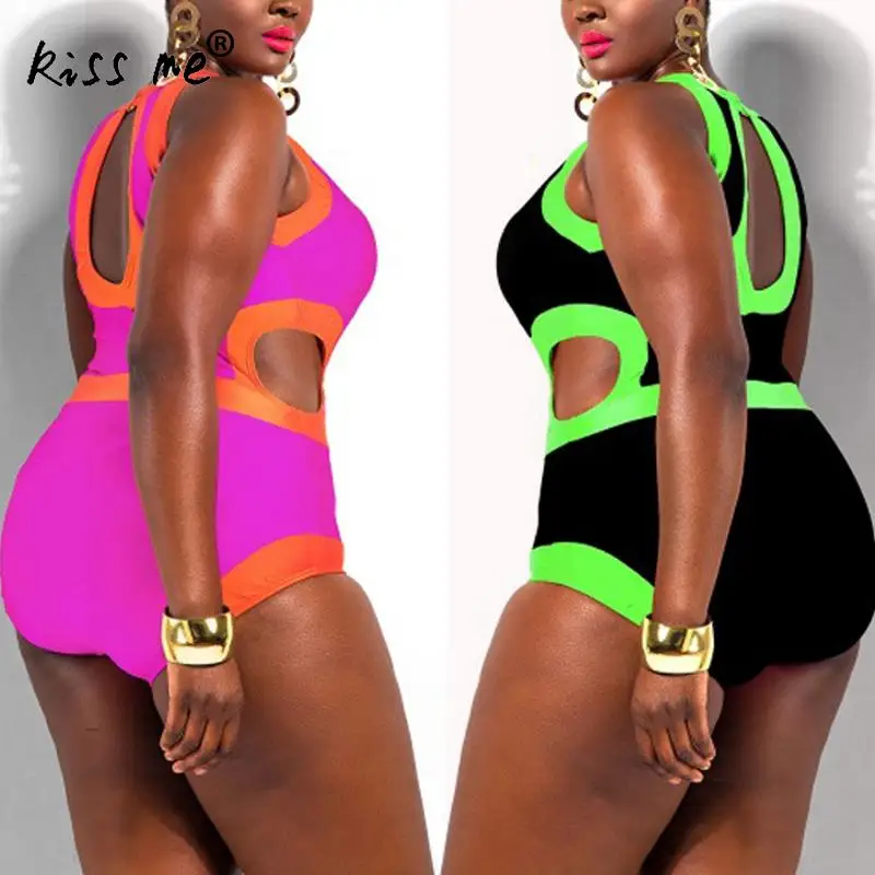 2017 Sexy Hollow Out Swimsuit Backless Bathing Suit Black Swimwear Women Plus Size One Piece Swimsuit Patchwork Monokini Romper plus-size-black-swimsuit : image 2017 Sexy Hollow Out Swimsuit Backless Bathing Suit Black Swimwear Women Plus Size One Piece Swimsuit Patchwork Monokini Romper plus-size-black-swimsuit