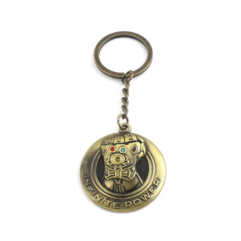 

RJ Avengers 3 Infinity War Thanos Infinite Power Gauntlet Keychains Star Lord Baby Groot Men Women Spirit Stone Cosplay Keyring