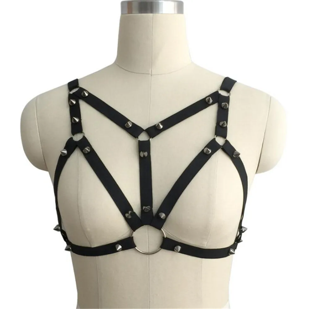 New Hollow Out Halter Broad Edge Y Type Rivet Shackles Suit Bare 