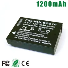 DMW-BCG10 DMW BCG10 E BCG10PP BP-DC7 baterii dla Panasonic Lumix DMC-3D1 TZ6 TZ7 TZ8 TZ10 TZ18 TZ19 TZ20 TZ25 TZ30 TZ35 ZX1 ZX3