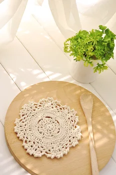 

ZAKKA Hand hook cup mat new style 14cm true color placemat cafe bar tool shooting props