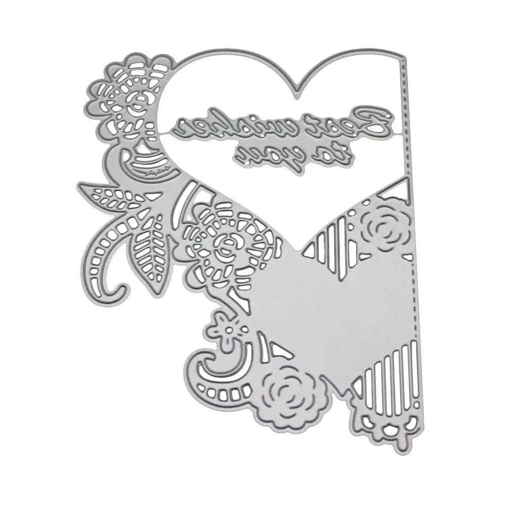  Etching Carbon Steel Cutting Dies for DIY Scrapbook Background/Invitation Lace/Greeting Card Decor - 33045989275