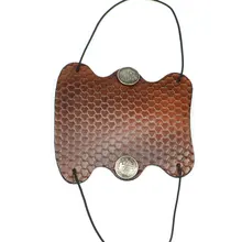 Brown Traditional Cow Leather Arm Restraint Protector Guard pull Bow protect Arm for Shooting Barcer Hunting Archery Accessory