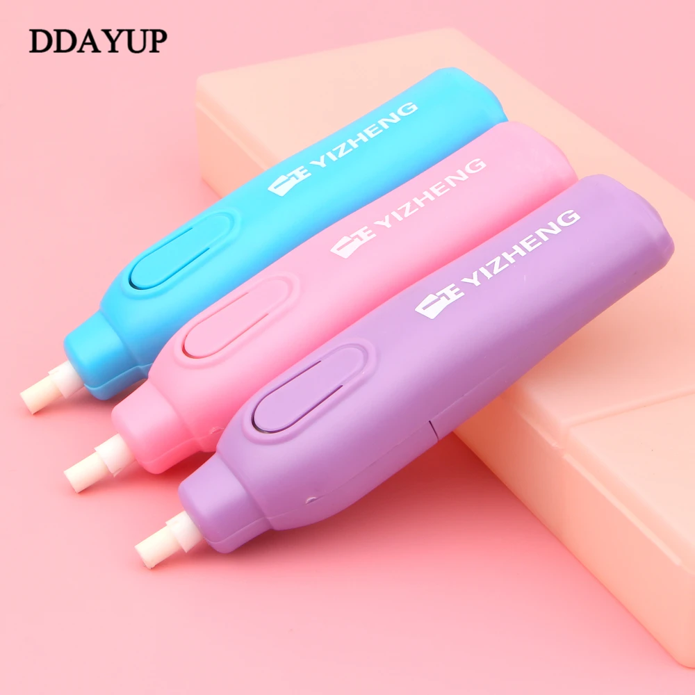 Creative Candy Color Electric Eraser Set Pencil Eraser Rubber Eraser