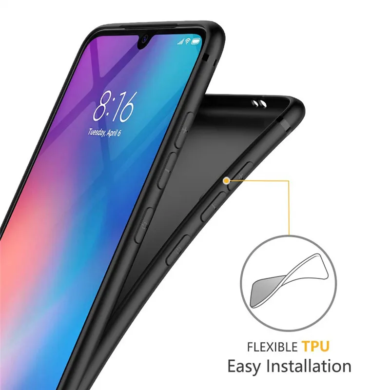 Чехол для сотового телефона Xiaomi Mi 5 6 8 9 SE 9T A1 A2 Lite Play Max 2 3 Mix 2s Note Redmi 6A 7A K20 7 Pro мягкий
