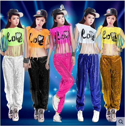  Adult DJ Dance Costume for Women Jazz Dance Clothing Performance Hip Hop Dance Wear Female Street D