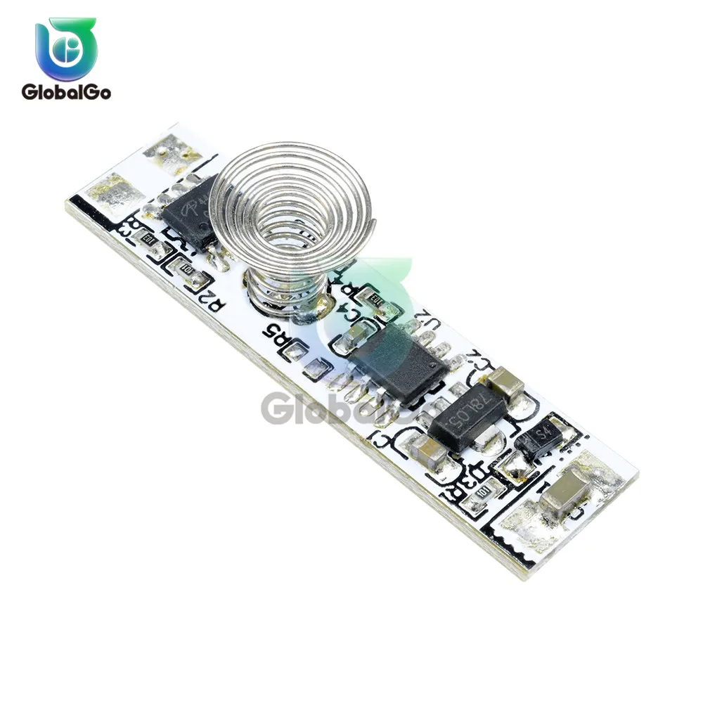 

Spring Switch LED Dimmer Control Switch 9-24V 30W 3A DC 12V Capacitive Touch Sensor Switch LED Dimming Lamps