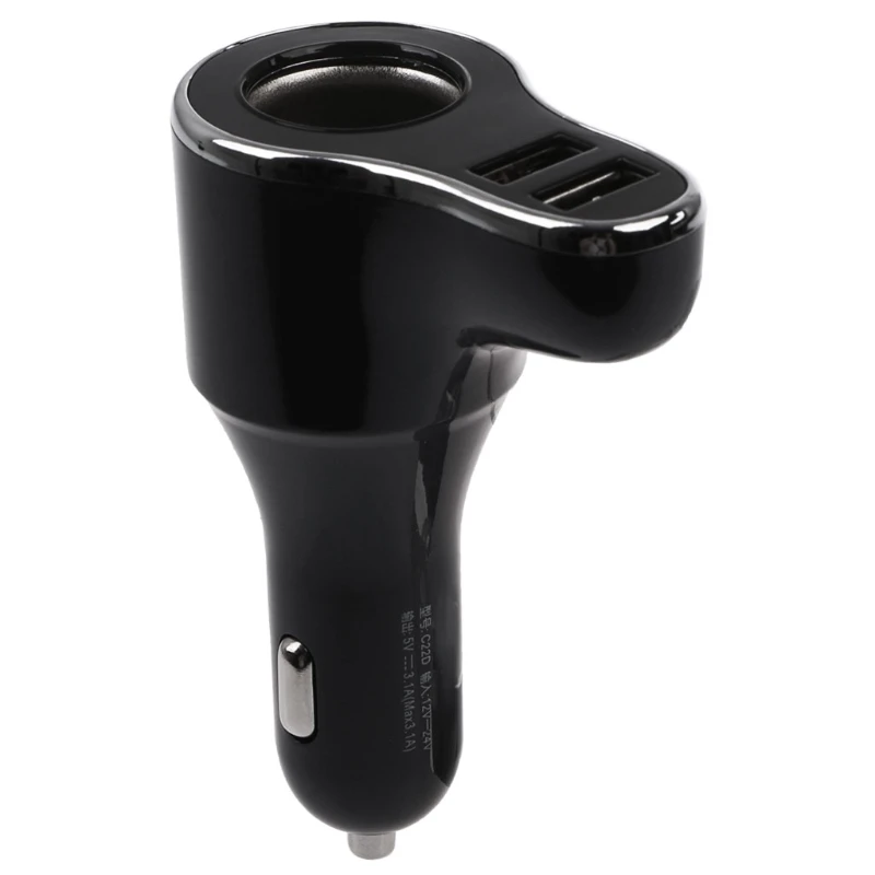 

2018 Intelligent circuit DC 12-24V Car Cigarette Lighter Socket Charger 3.1A Dual USB Car Charger Adapter