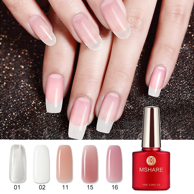 

MSHARE UV Builder Gel Acrylic Poly Extension Gel Quick Building Gel Polish Nails Acryl Gel Varnish Extend Colored