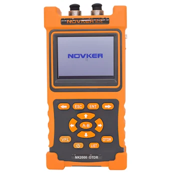 

NOVKER NK2000 SM OTDR 1310nm/1550nm 28/26dB,sigle-mode otdr Optical Time Domain Reflectometer with VFL touch screen