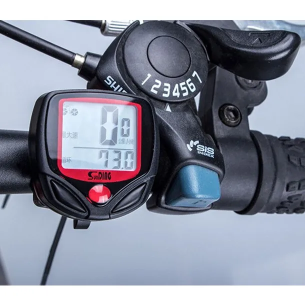 Bike Computer With LCD Digital Display Waterproof Bicycle Odometer Speedometer Cycling Stopwatch Riding Accessories Tool A30528