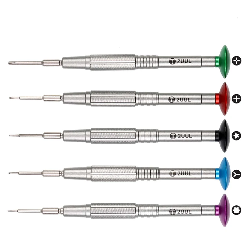 

2uul Combat Type Precision Screwdriver Hard and durable for IPHONE IPAD Clocks Watches Repair Tools Integrated Forming