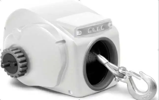 10000LBS 12V Electric Heavy-Duty Trailer Winch For 24ft Boat Saltwater White