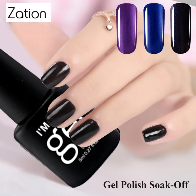 

Zation LED UV Nail Gel Polish 29 Colors 8ML Enamel Gel Nail Polish Soak Off Lacquer Nails Art Design Manicure Lucky Gel Varnish