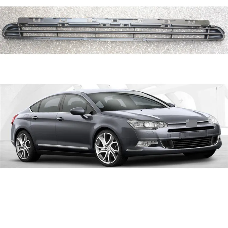 

1Pcs Black ABS Front Bumper Upper Grill Grille Mesh For Citroen C5 2008-2015