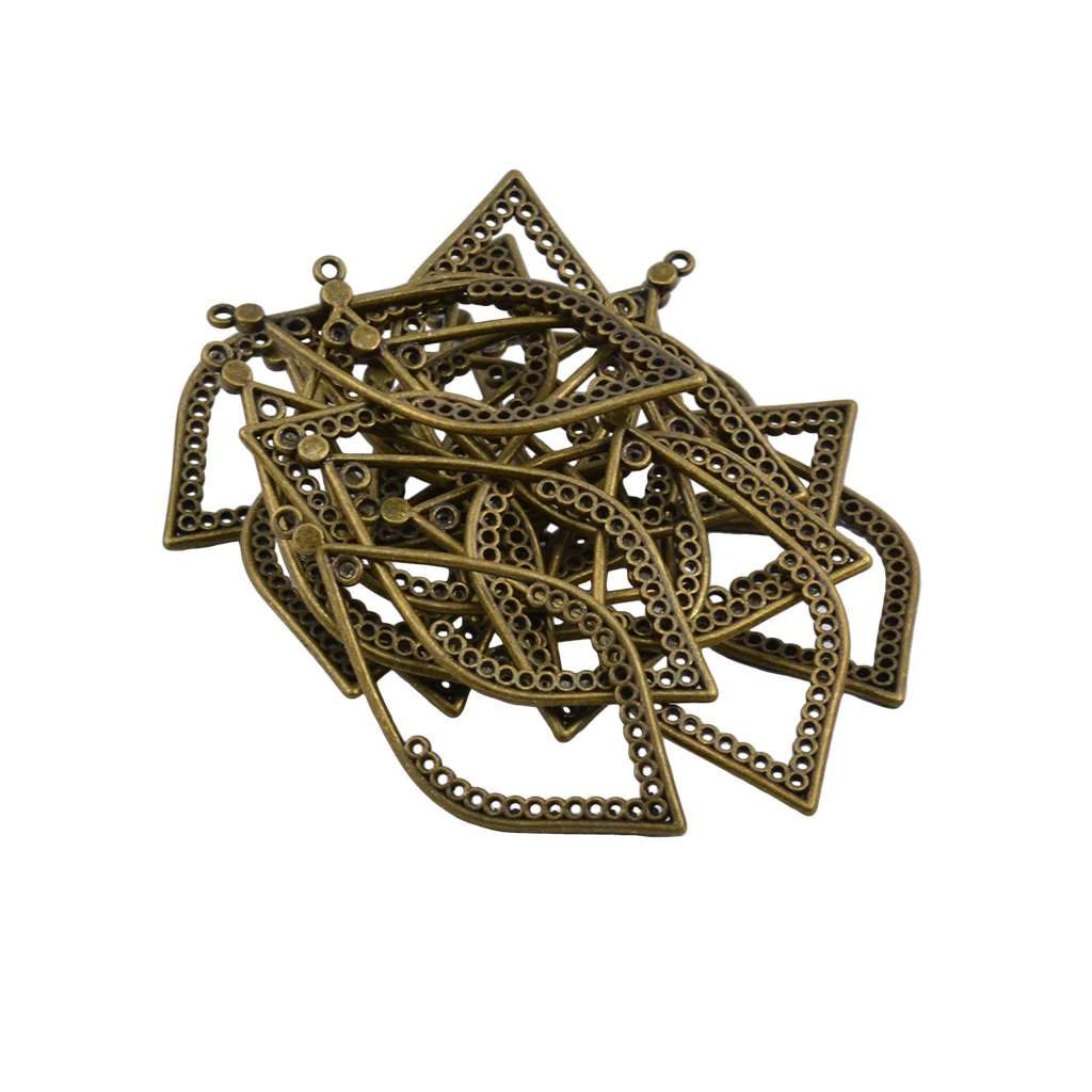 40pcs Alloy Chandelier Earring Jewelry for DIY Charm Pendant Making Beads