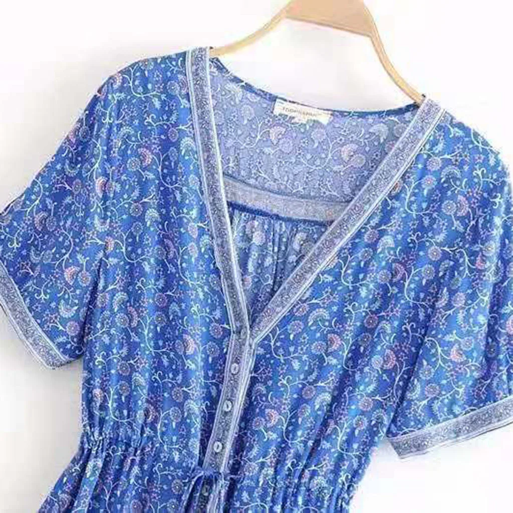 Женское длинное платье Boho модное летнее пляжное большого размера для вечеринки