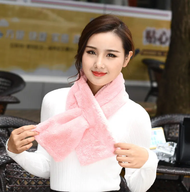 1 (5)Women Solid Chunky Cable O Ring Knitted Wool Scarf Snood Infinity Neck Warmer Cowl Collar Circle Crochet Scarf Winter Warm 2018