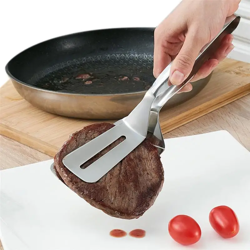 

Multifunctional Stainless Steel Barbecue Clip BBQ Tongs Fried Steak Pie Pizza Bread Meat Clamp Cooking Tools