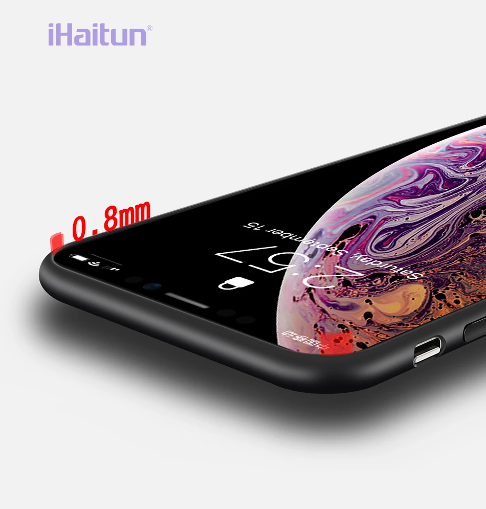 iHaitun Luxury Shock Proof Case For iPhone XS MAX XR X Cases Ultra Thin Soft Side Transparent For iPhone X 10 XS MAX Drop Cover