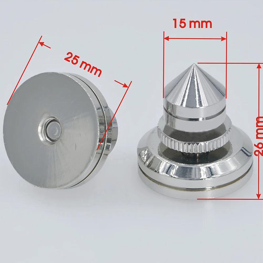 Инструменты латунь анти шок Серебряный усилитель царапинам акустические шипы DAC аксессуары CD желчи машина подставка для ног Pad легкая установка