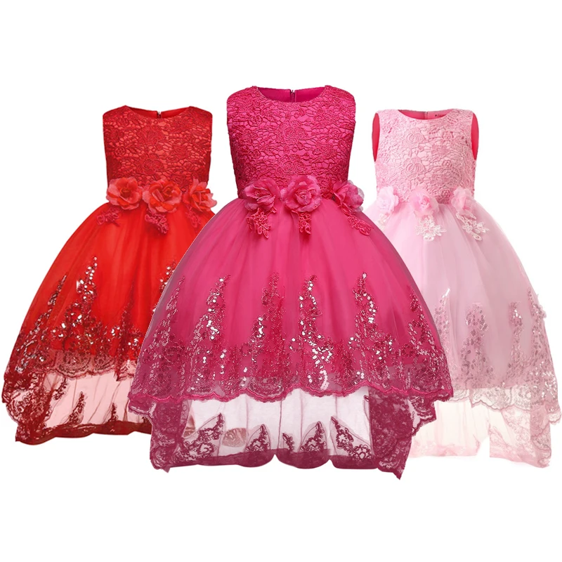 Кружевная одежда принцессы для маленьких девочек; Элегантное свадебное платье; платье для первого причастия; платье для выпускного вечера; Vestido de festa; Детские платья для девочек; одежда