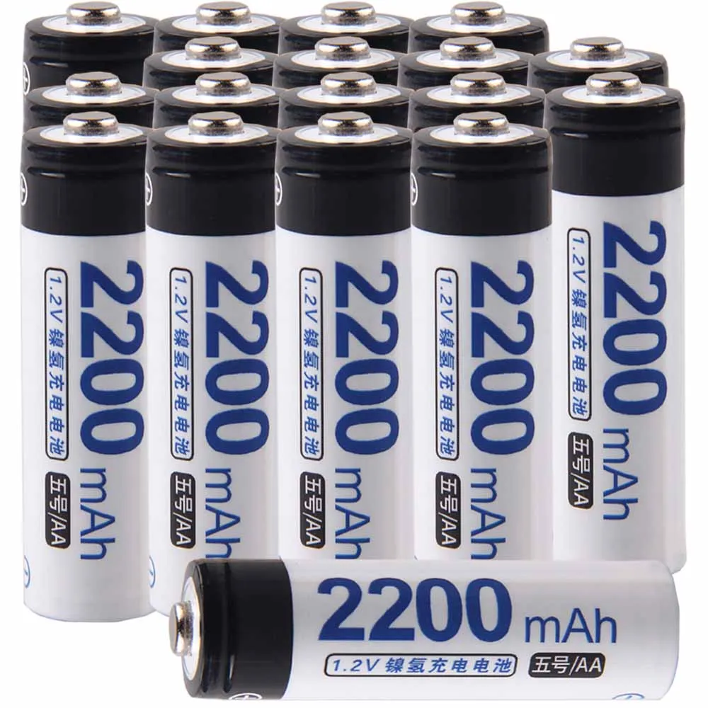 

Lowest price 18 piece AA battery 1.2v batteries rechargeable 2200mAh nimh battery for power tools akkumulator
