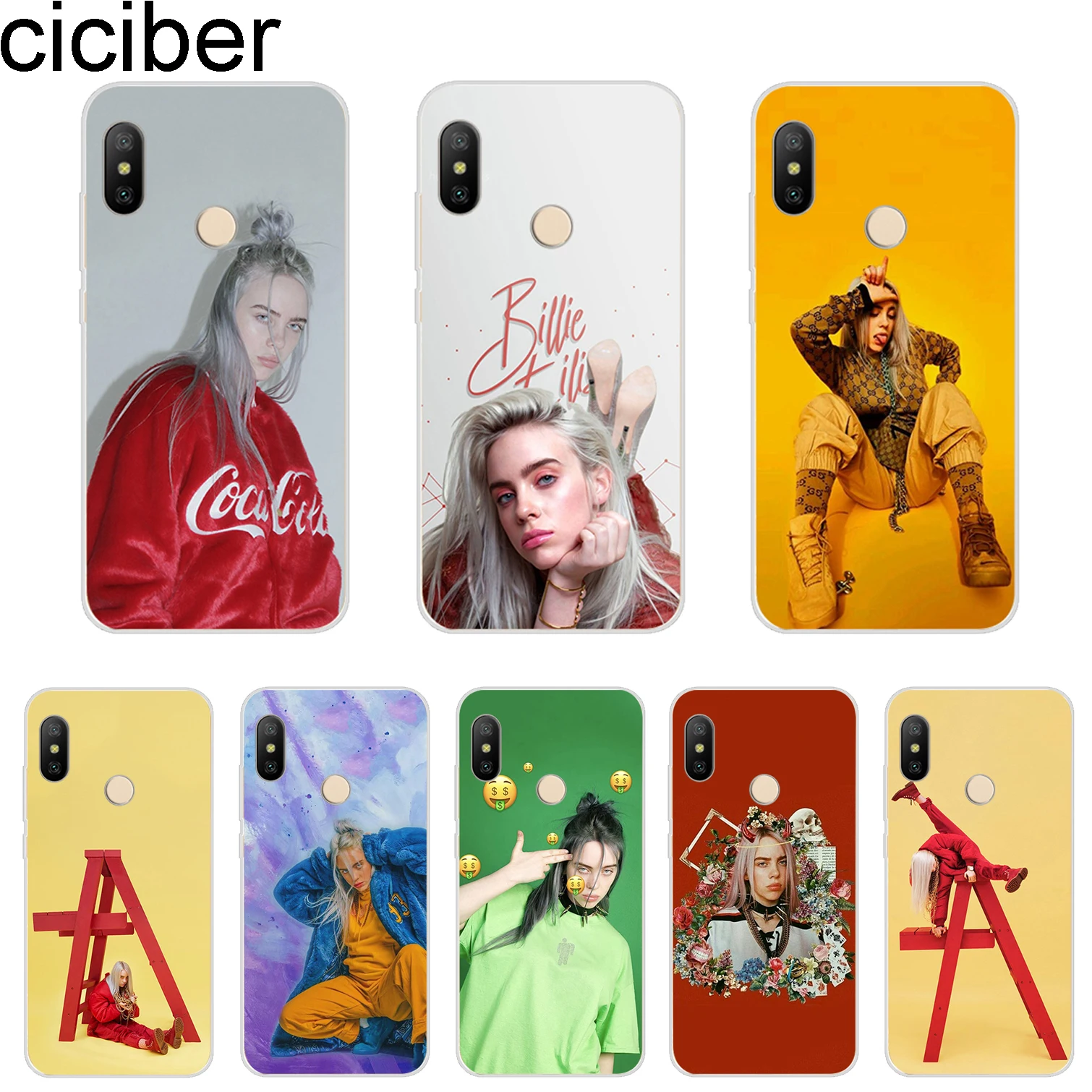 Чехол ciciber для Xiaomi Redmi 6 5 4 3 A X S Plus Pro S2 чехлы телефонов Note мягкий чехол из ТПУ Billie eilish
