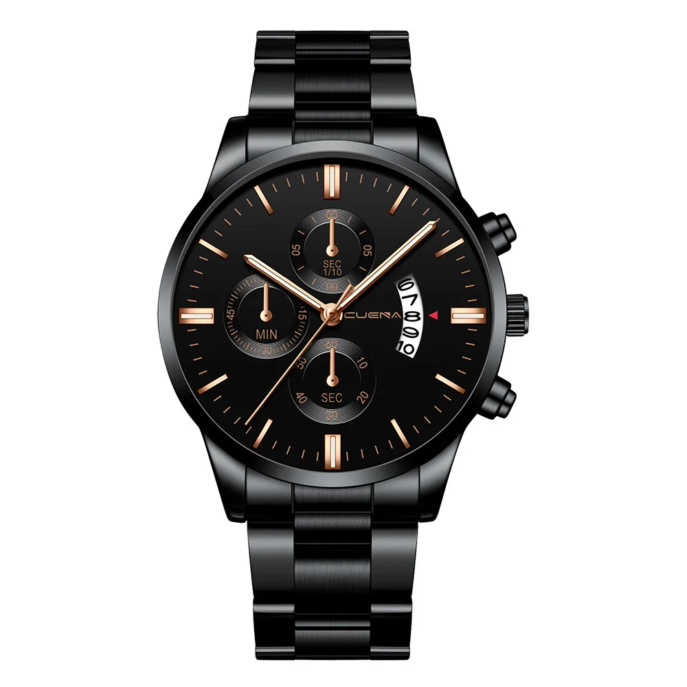 

Splendid saati Men Fashion Military Stainless Steel Analog Date Sport Quartz Wrist Watch rado watches men relogios masculinos