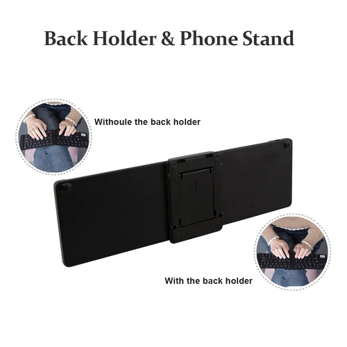 CHYI Portable Folding Bluetooth Keyboard Wireless Rechargeable Slim Foldable Keypad For IPhone IPad IOS/Android/Windows Tablet Islamabad