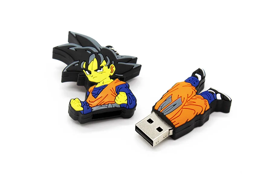 KING SARAS мультфильм 64 Гб Dragon Ball goku модель usb флеш-накопитель usb 2,0 4 ГБ 8 ГБ 16 ГБ 32 ГБ Флешка классный подарок