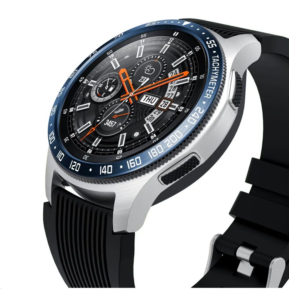 Часы с циферблатом кольцо для samsung gear S3 Frontier/galaxy Watch 46 мм чехол для укладки клеющаяся крышка против царапин защитное кольцо