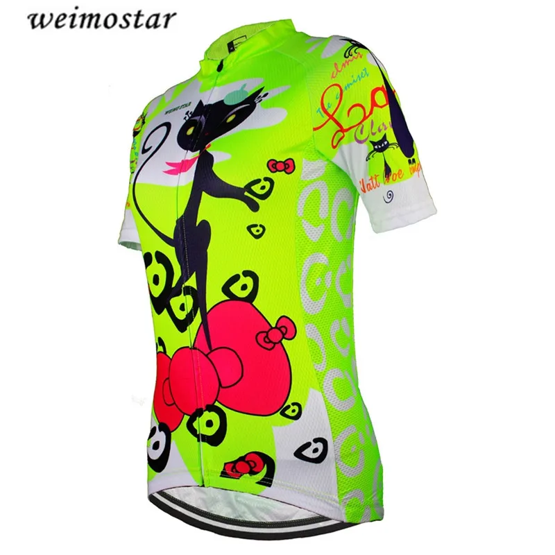 Weimostar Donna MTB Bicicletta Ciclismo Jersey a Maniche Corte Tops Traspirante Mountain Road Bicicletta MTB Shirts