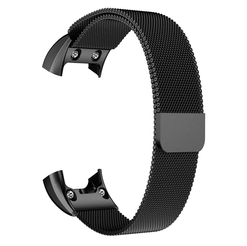 Ремешок для часы Garmin Vivosmart HR Milanese Loop металлический ремешок для часов Магнитная Петля замена Браслет Vivosmart HR ремень - Цвет ремешка: Black