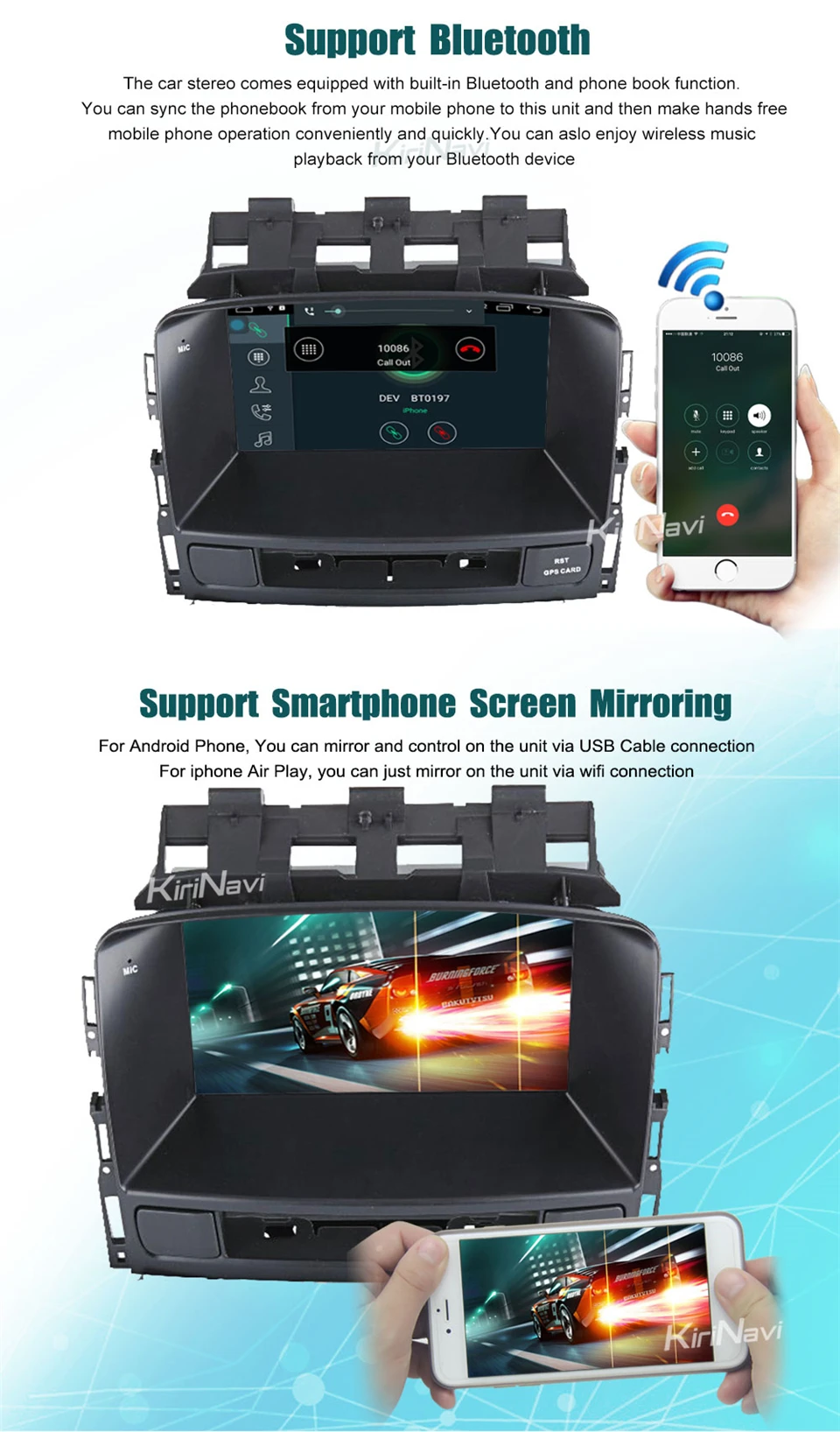Best KiriNavi Octa core 4G LET android 7 car radio for Buick Excelle XT GT Opel Astra J gps navigation 2008 - 2013 support 4K 4G 5