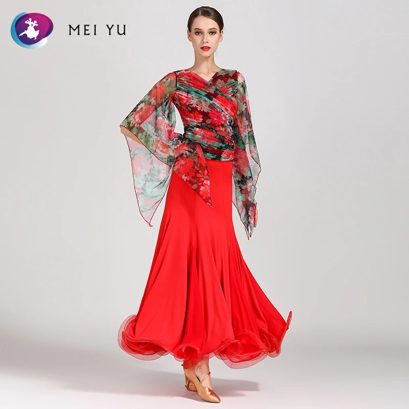

MEI YU GB027 and S9018 Adult Friendship National Standard Morden Dance Practice Skirt