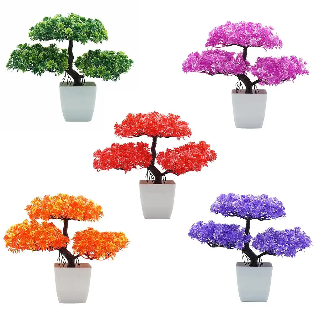 

1Pc Artificial Pine Tree Greenery Plant Bonsai Home Desk Garden Furniture Decor