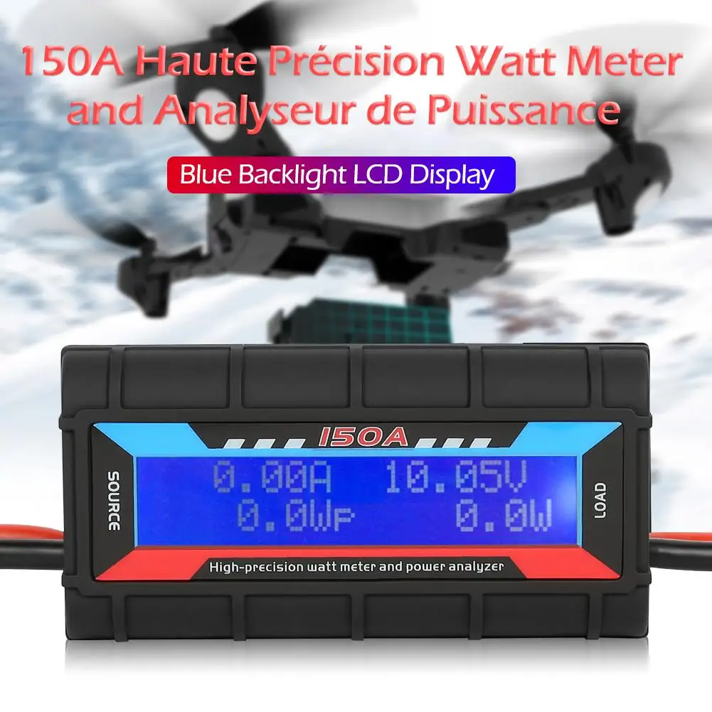 

New Arrival Durable LED Screen Backlight 150A Power Meter Analyzer Airplane Model Tester