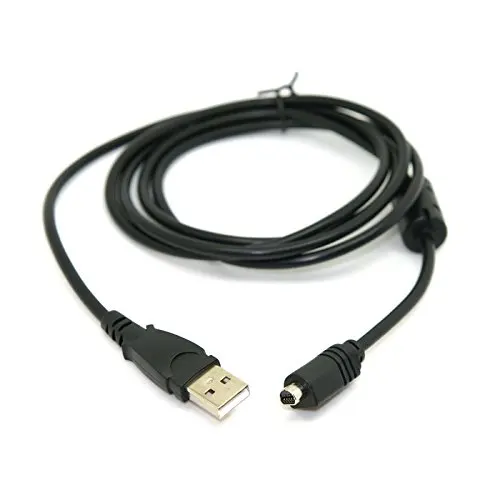 10pin to USB Data Sync Cable VMC-15FS for Sony Digital Camera Handycam DCR-SR100 HDR-HC3E DCR-HC26E DCR-DVD505 Black