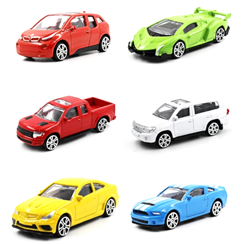 164. Alloy metal sports car SUV Pickup 6 different styles kids toys