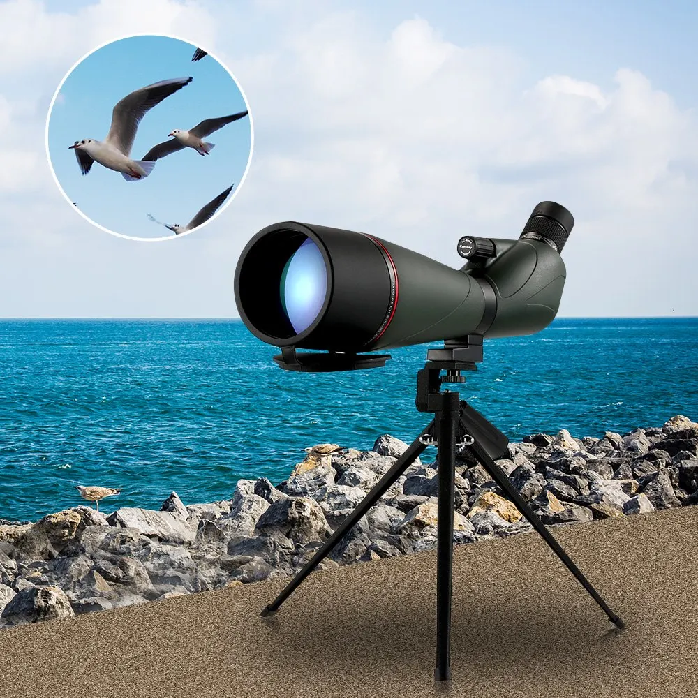 

Eyeskey 20-60x80 Angled Spotting Scope Monocular Telescope BaK4 Waterproof Fogproof Portable Travel for Bird Watching Camping