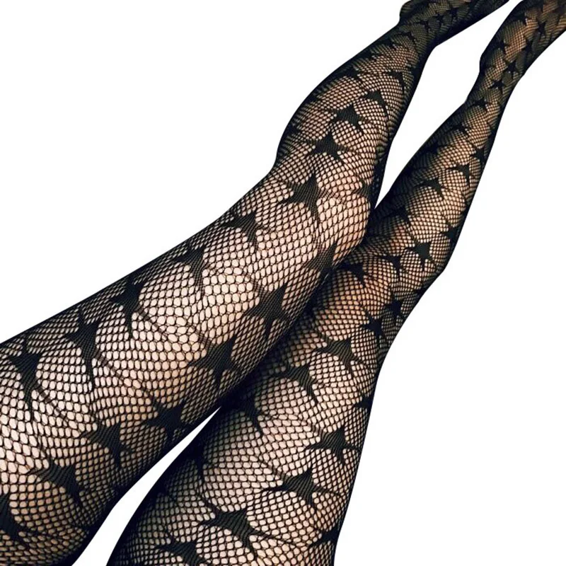 Сексуальные женские колготки в сеточку для женщин плюс размер горный хрусталь