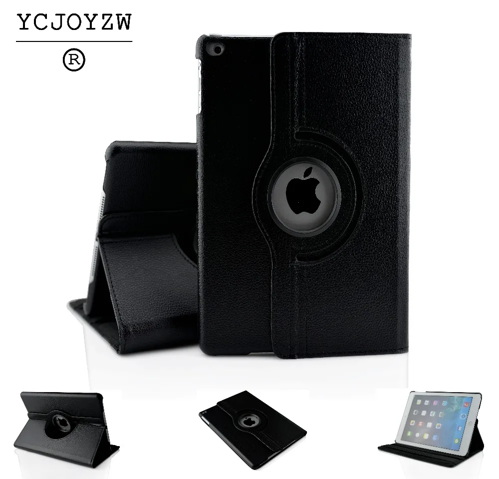 

Pu Leather Rotating Case Smart Cover Stand For APPLE for ipad air2 ipad 6 caseTablet Case Sixth Generation for A1566`A1567