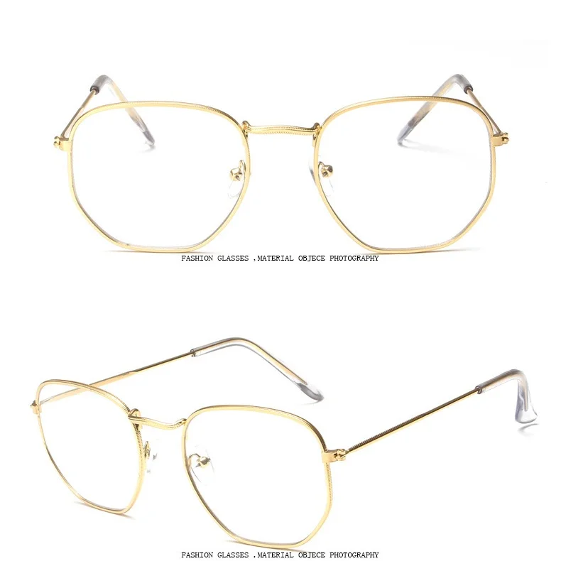 Винтажные Квадратные Солнцезащитные очки для женщин и мужчин, Ретро стиль, классические черные солнцезащитные очки для женщин и мужчин, роскошные брендовые дизайнерские солнцезащитные очки - Цвет линз: Gold Transparent