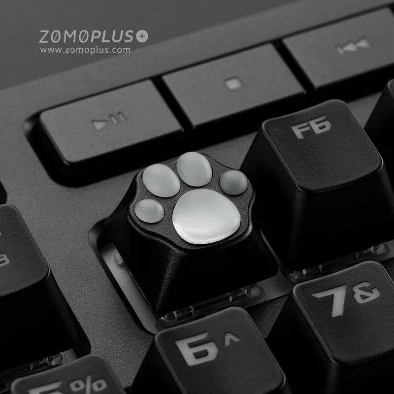 Zomo алюминиевый и силиконовый Kitty Paw задняя подсветка Artisan Keycap cat pad CNC анодированный алюминиевый корпус совместим с переключателями Cherry MX