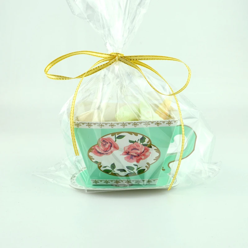 Лидер продаж 10 шт. винтажный чайник чайная чашка креативная коробка для сладостей для самостоятельной сборки бумажный пакет свадебные сувениры и подарки детский душ день рождения принадлежности
